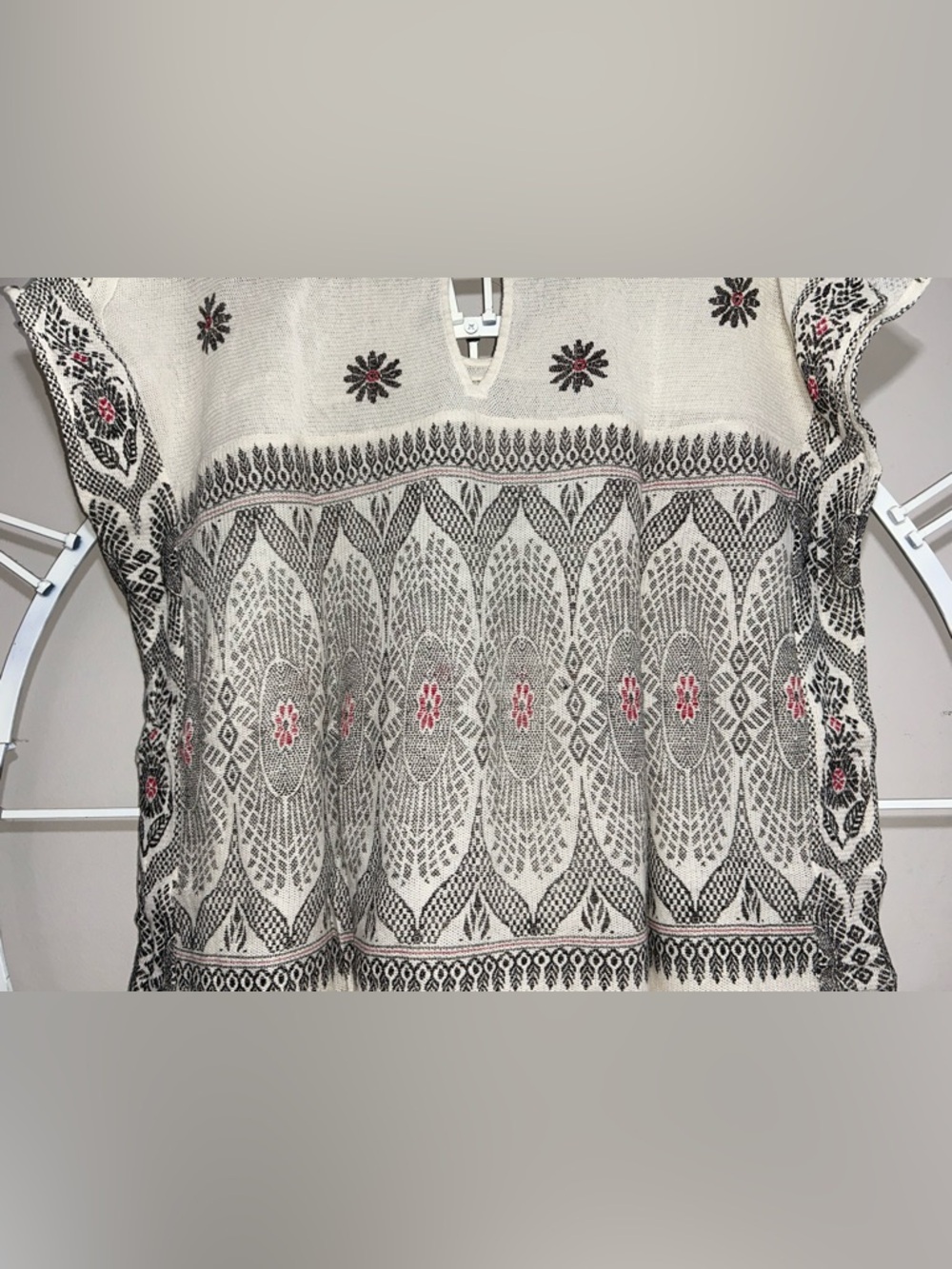 Free People New Romantics Byzantine Dreams Embroidered Boho Top w/ Gemstones - Picture 11 of 13
